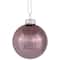 Shiny and Matte Christmas Glass Ball Ornaments - 2.25" (55mm) - Pink - 24ct